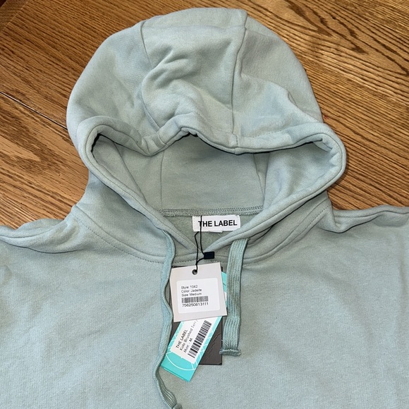 Ladies Brushed Terry Hoodie by The Label - Picture 3 of 6